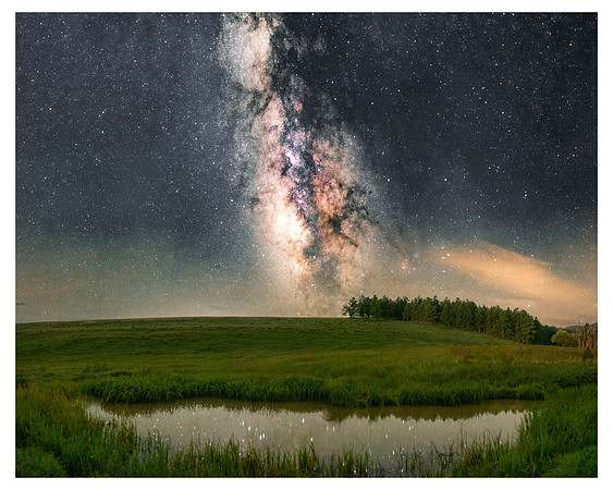 20220824 Pasture. Pond, and Stars